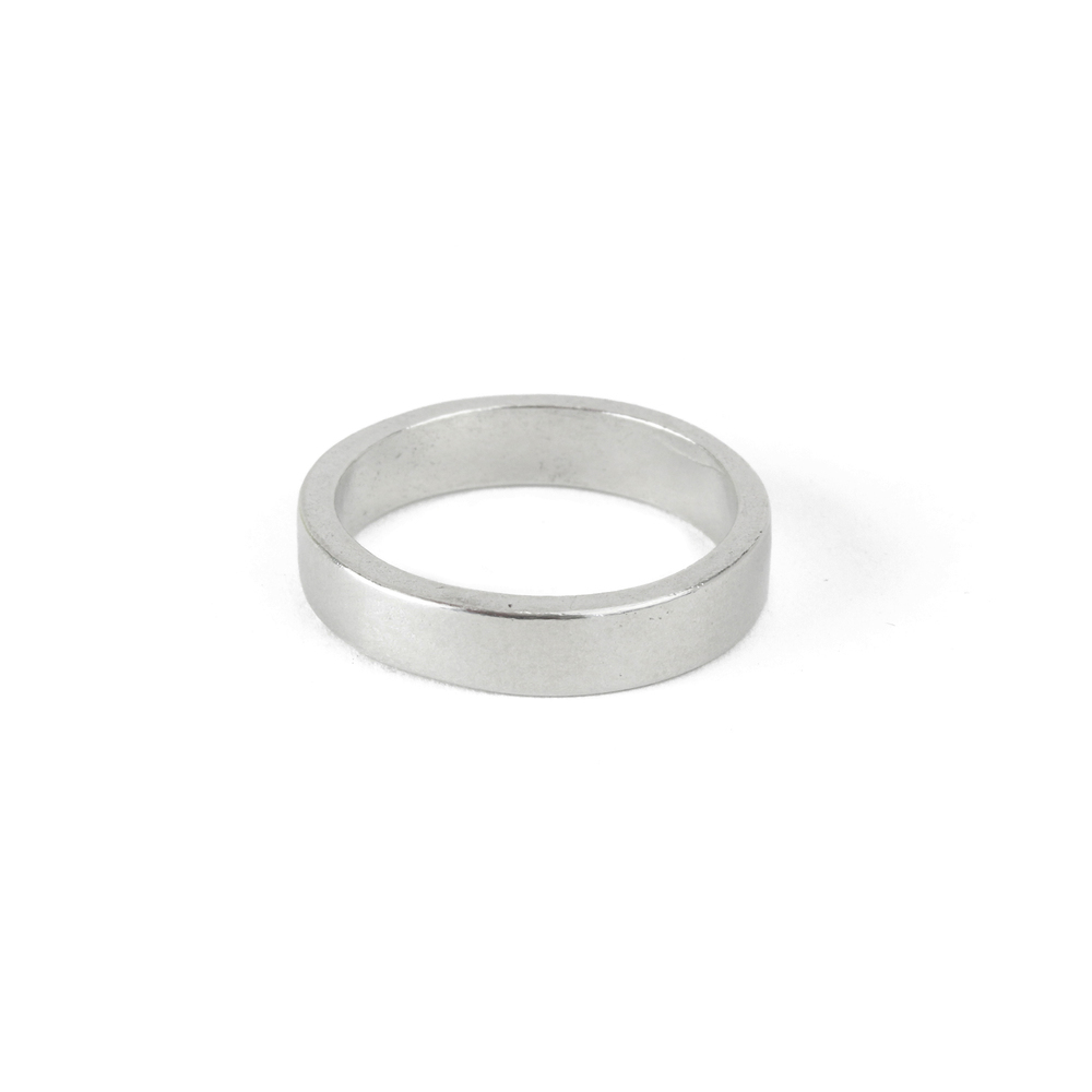 Metal Stamping Blanks Pewter Ring Stamping Blank, 4mm, SIZE 8